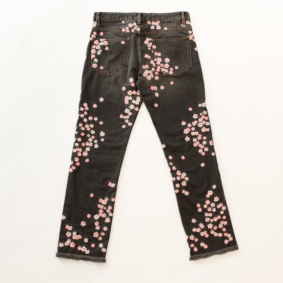NWT! Runway Collectors! ISABEL MARANT ‘Holan’ Cherry Blossom Embroidered Jeans - Picture 8 of 16
